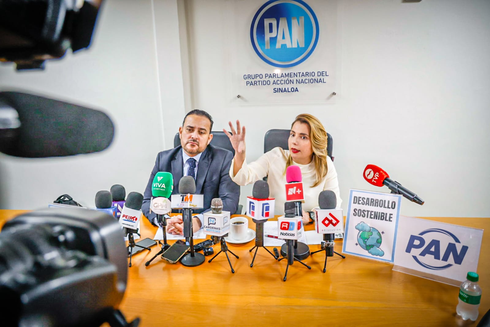 Conferencia de los diputados del PAN en Sinaloa