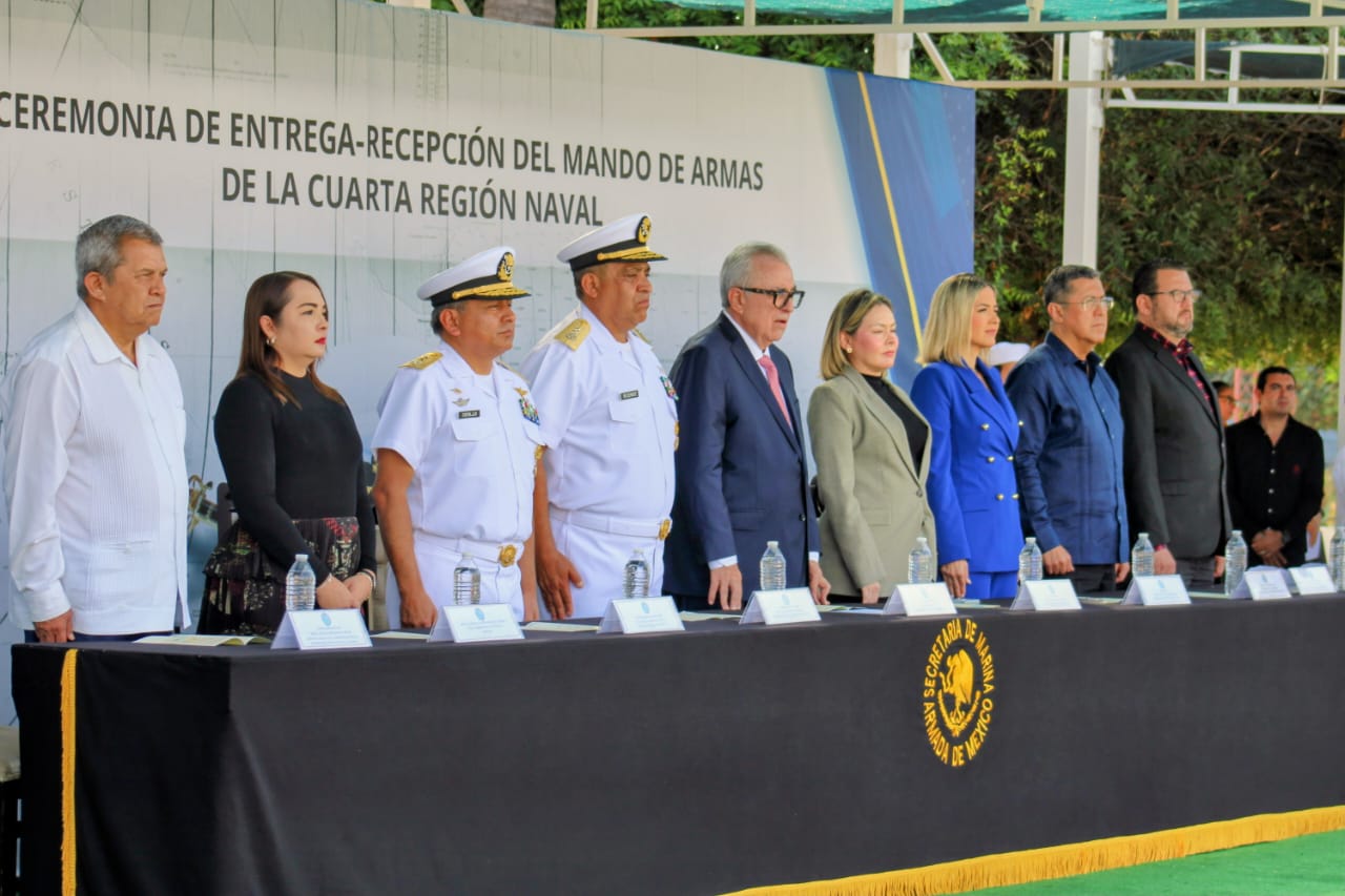 Deja José Reséndiz Sandoval la comandancia de la Cuarta Región Naval en Mazatlán