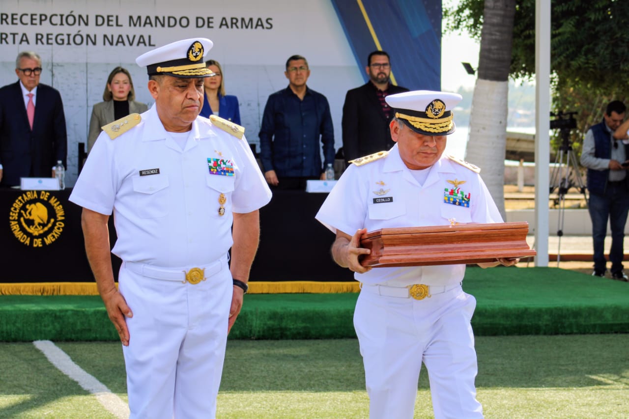 Deja José Reséndiz Sandoval la comandancia de la Cuarta Región Naval en Mazatlán