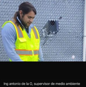 Ingenierio Antonio de la O, supervisor de Medio Ambiente