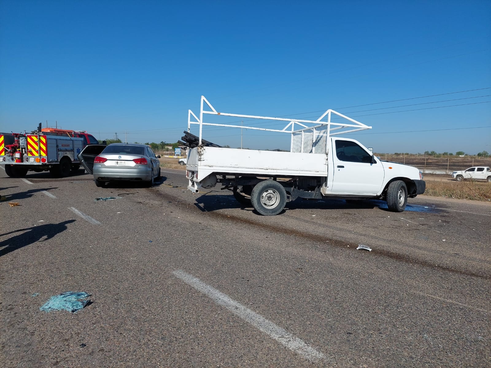 destrozadas quedaron las unidades tras el fuerte impacto