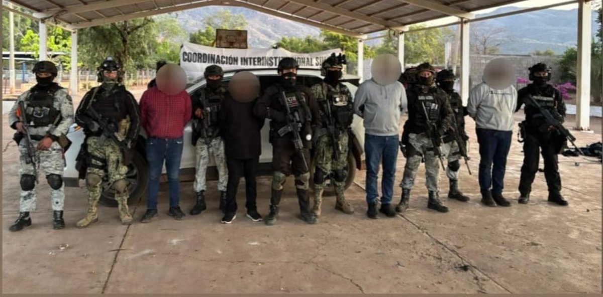 detenidos en operativo de badiraguato sinaloa