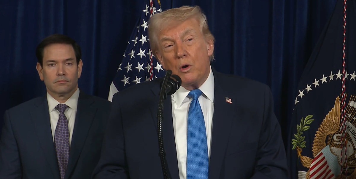 Donald Trump en conferencia de prensa