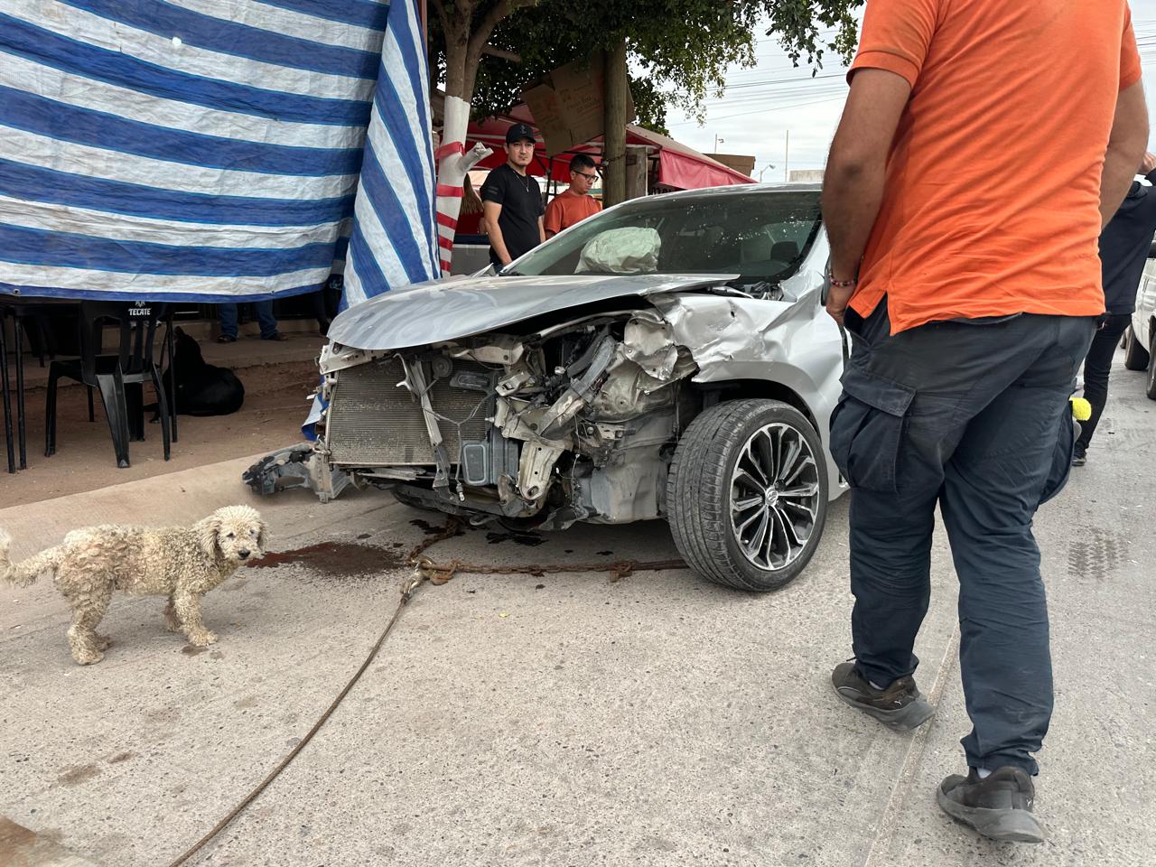 Dos mujeres lesionadas en accidente en Nuevo Horizonte, en Los Mochis