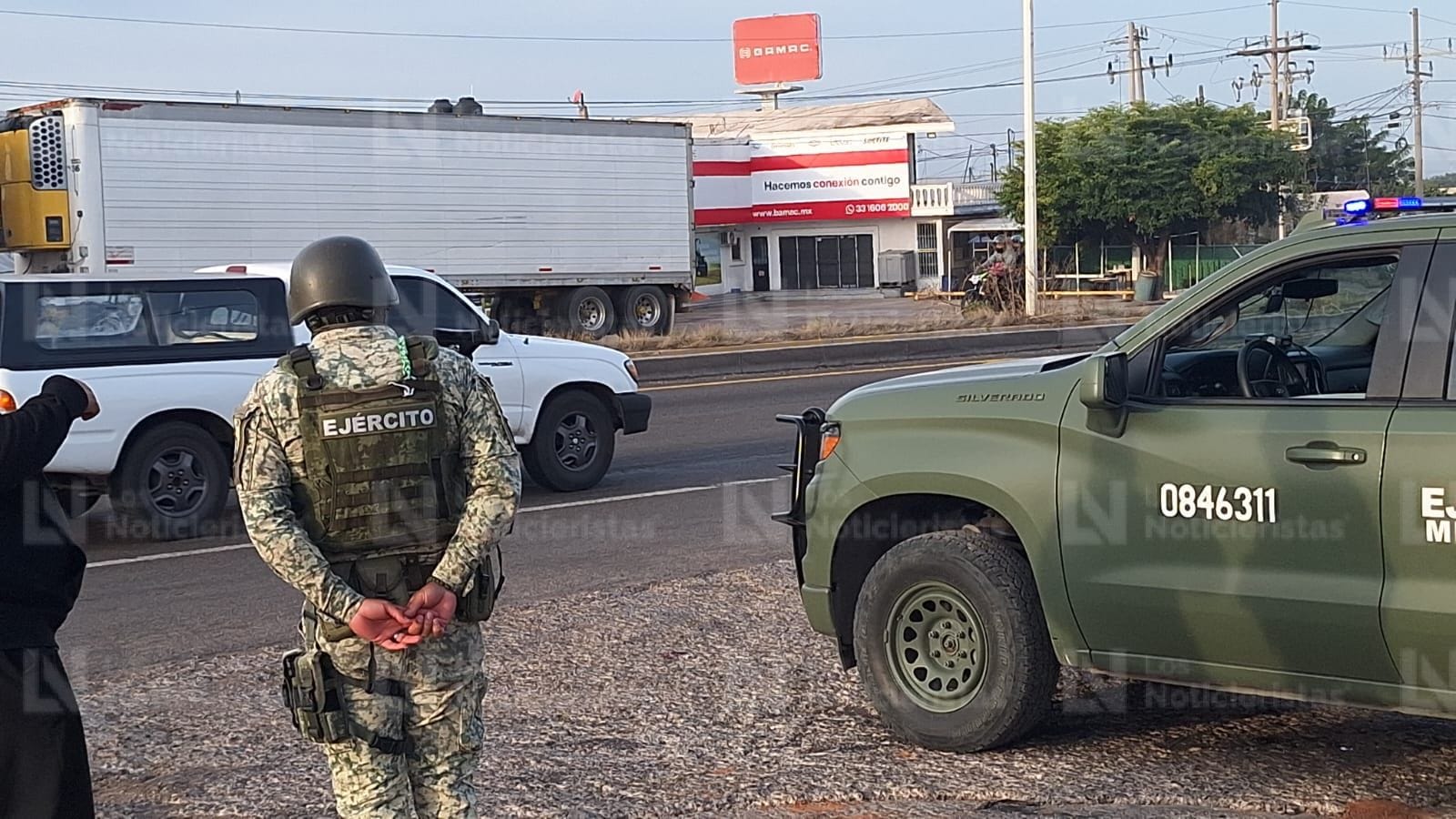 Elementos del ejercito resguarda zona donde se localiza persona ejecutada a balazos