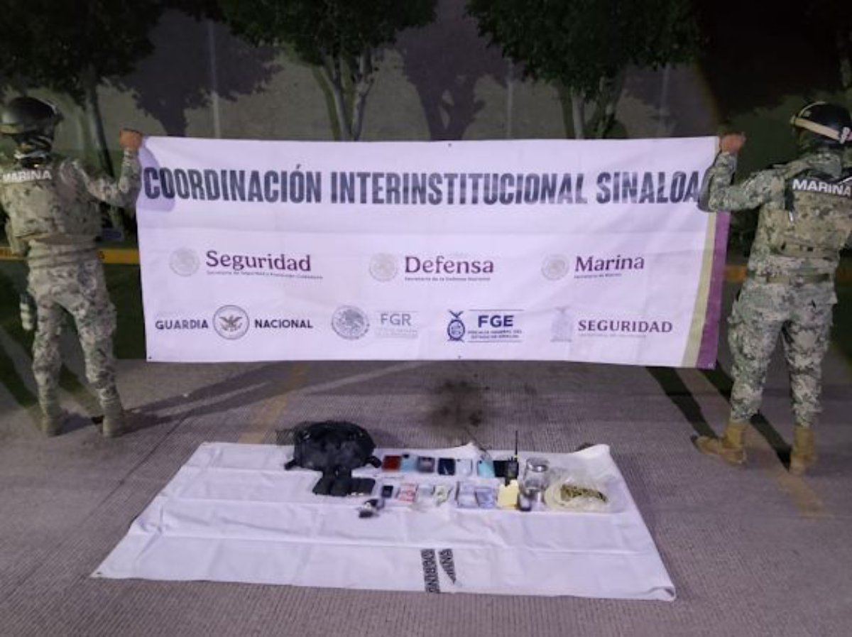 elementos del Ejército Mexicano y la Guardia Nacional aseguraron droga, cartuchos y dinero en efectivo