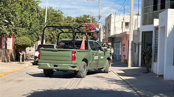 Ejército Mexicano realiza operativo en la zona del malecón de Guasave, Sinaloa