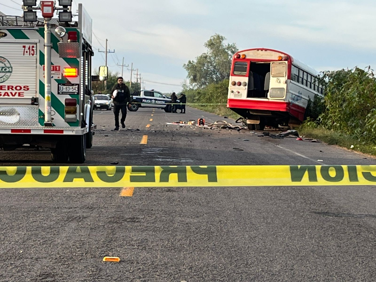 el aparatoso accidente cobro la vida de un hombre