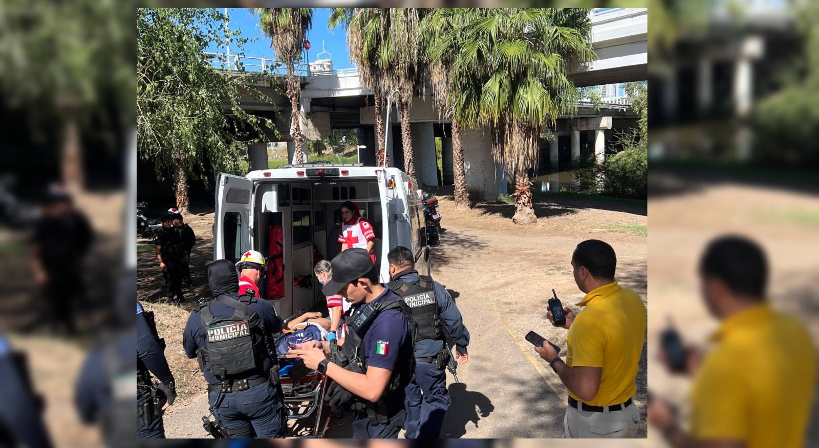 el estudiante fue auxiliado por paramedicos de cruz roja
