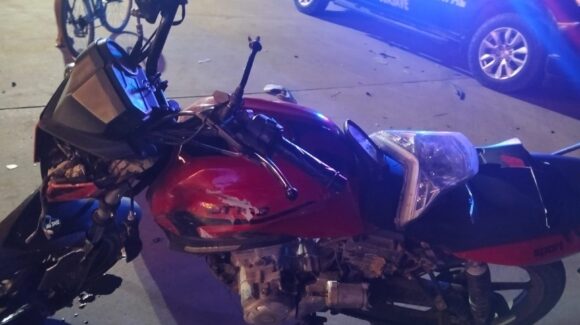 Motociclista resulta lesionado en accidente tipo “pega y huye” en carretera estatal de Guasave, Sinaloa