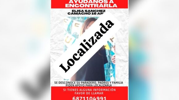 Localizan sana y salva a la menor Elisa, desaparecida en Guasave, Sinaloa