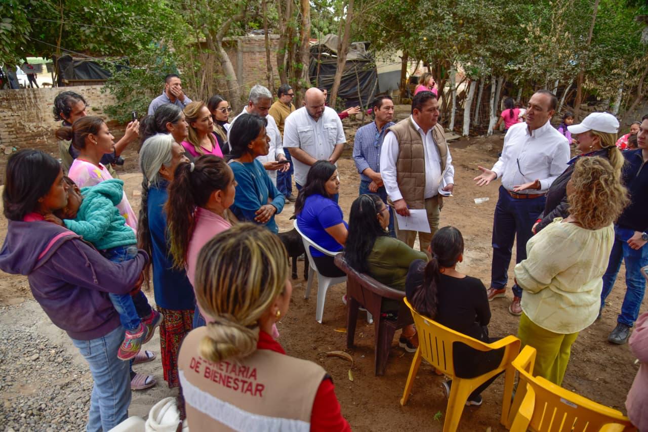 Entregan alcantarillado sanitario en Goros Pueblo, en Ahome