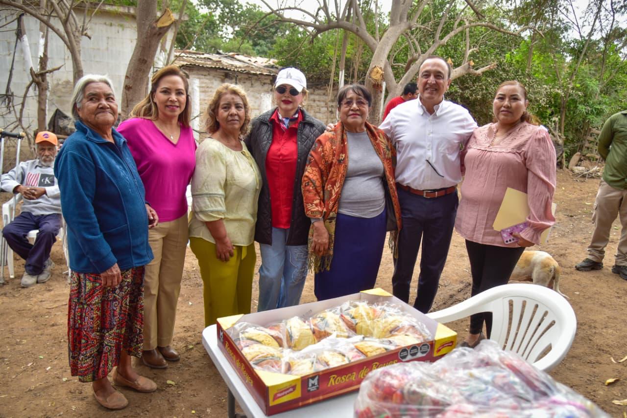 Entregan alcantarillado sanitario en Goros Pueblo, en Ahome