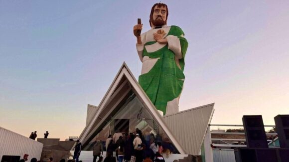 Polémica en Puebla por estatua de San Judas Tadeo; desata comparaciones con “El Mimoso” y la ubicada en Badiraguato, Sinaloa