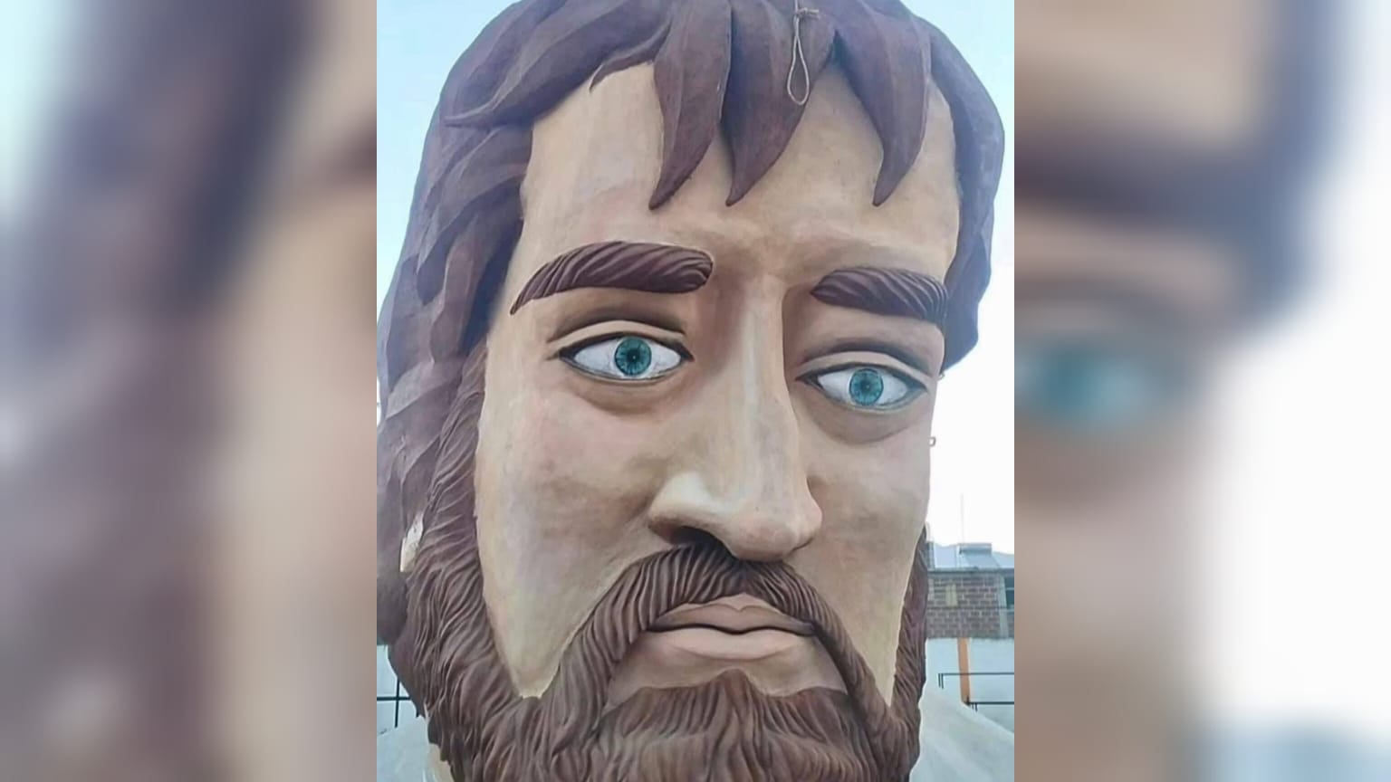 Se burlan de estatua de San Judas Tadeo, en Puebla