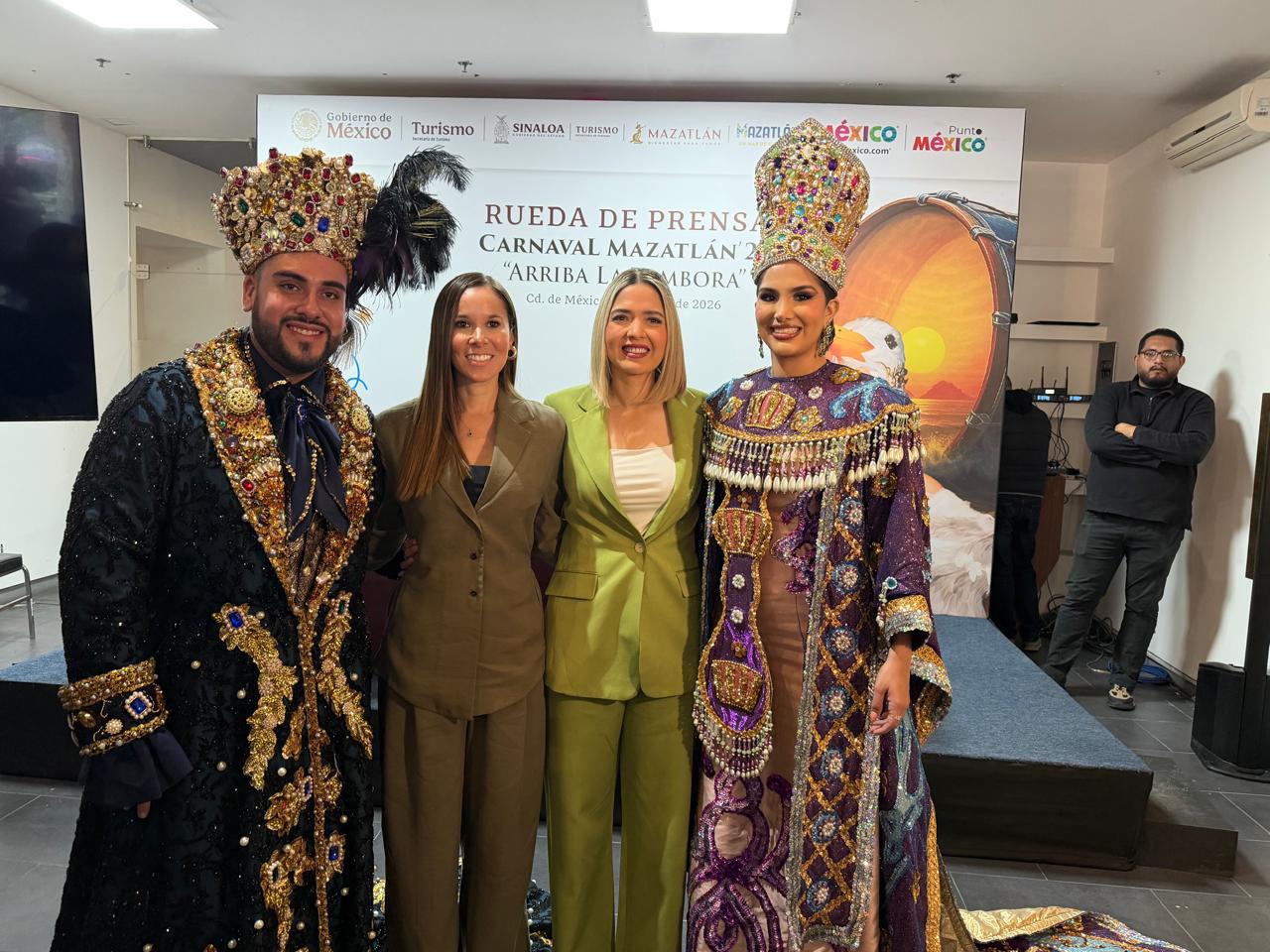 Estrella Palacios en la CDMX por el Carnaval de Mazatlán