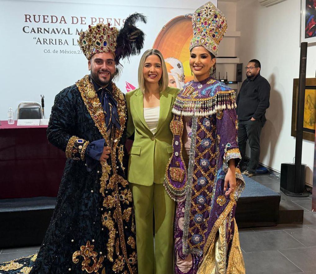 Estrella Palacios en la CDMX por el Carnaval de Mazatlán