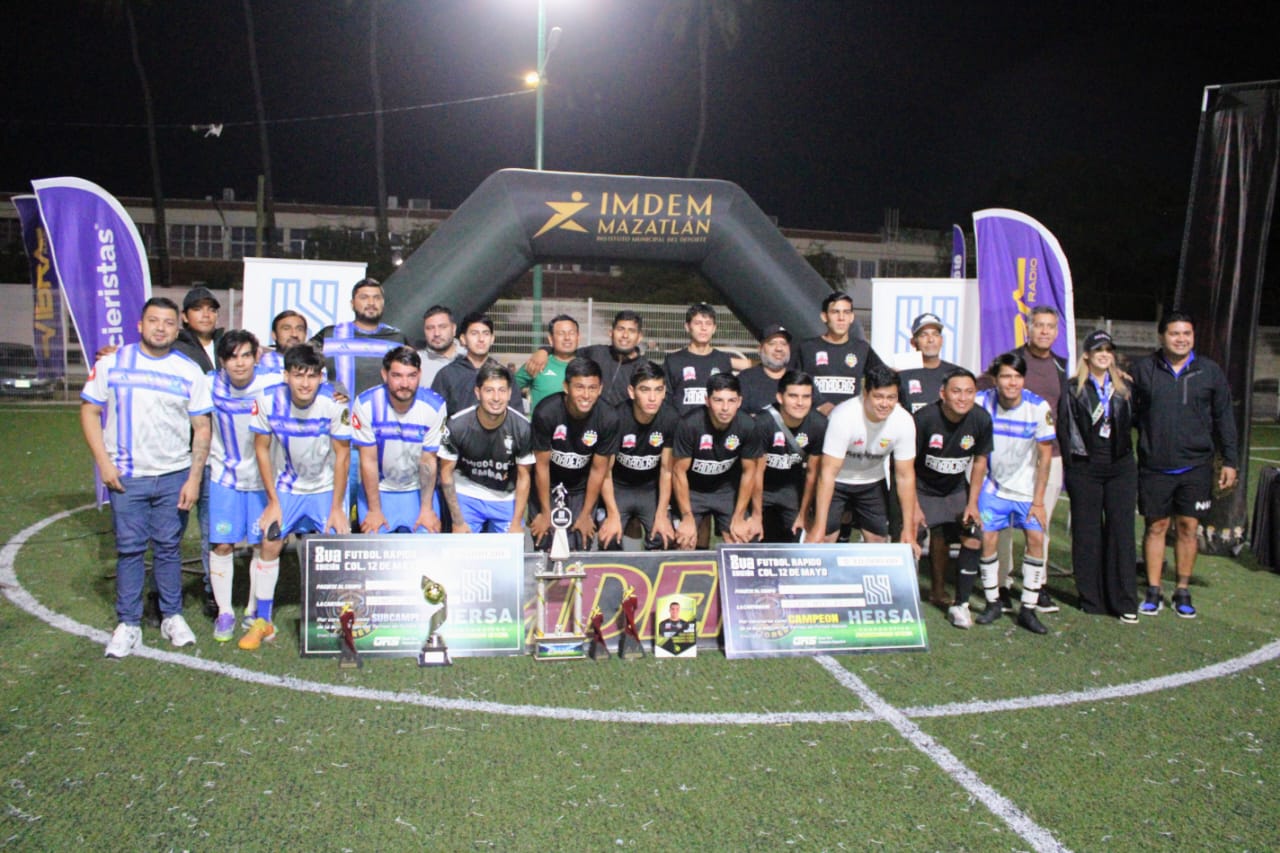 Con intensidad se vive la gran final del torneo de futbol rápido patrocinado por Hersa Corporativo, en Mazatlán