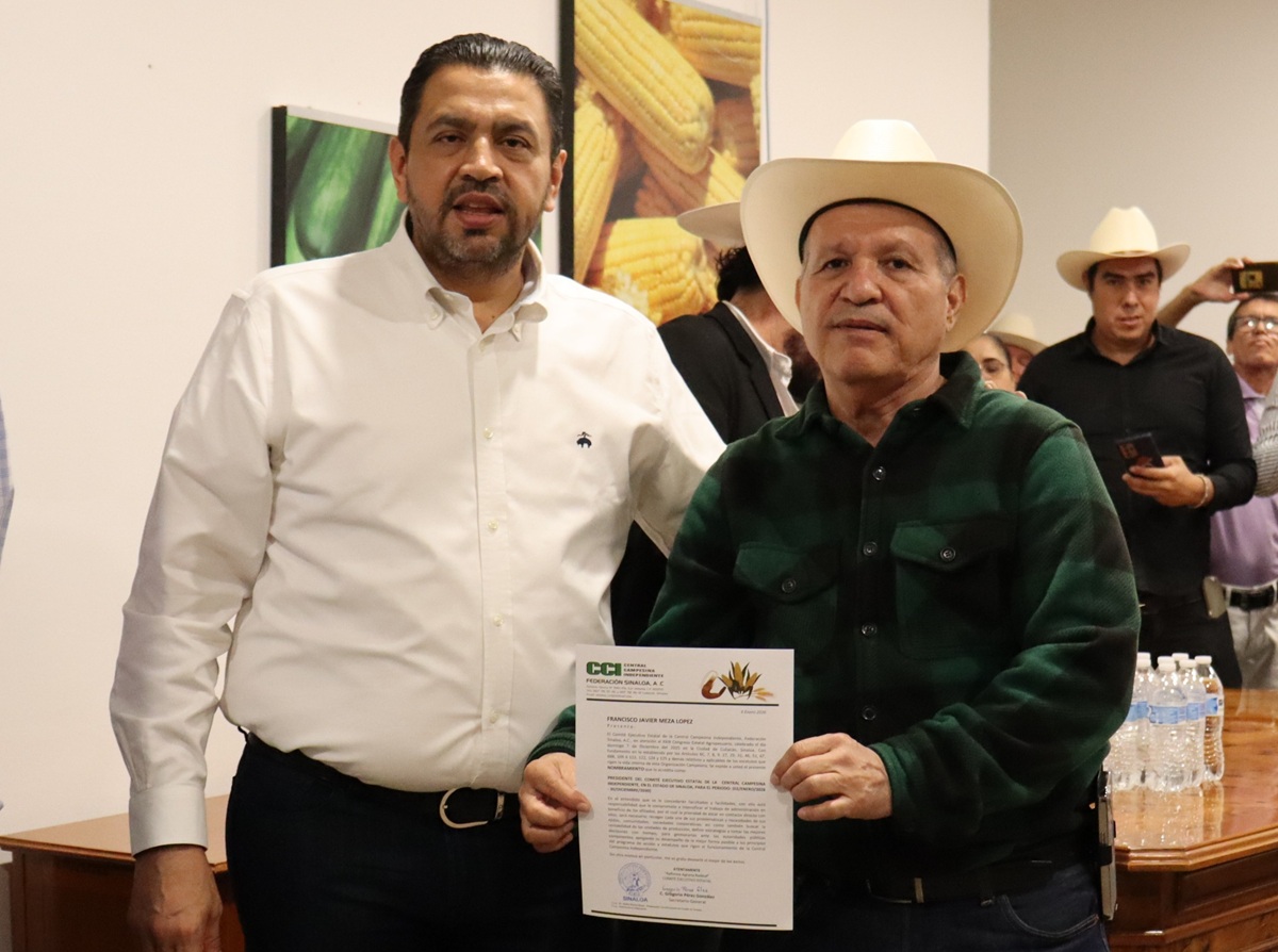 Francisco Meza rinde protesta como presidente de la Central Campesina Independiente