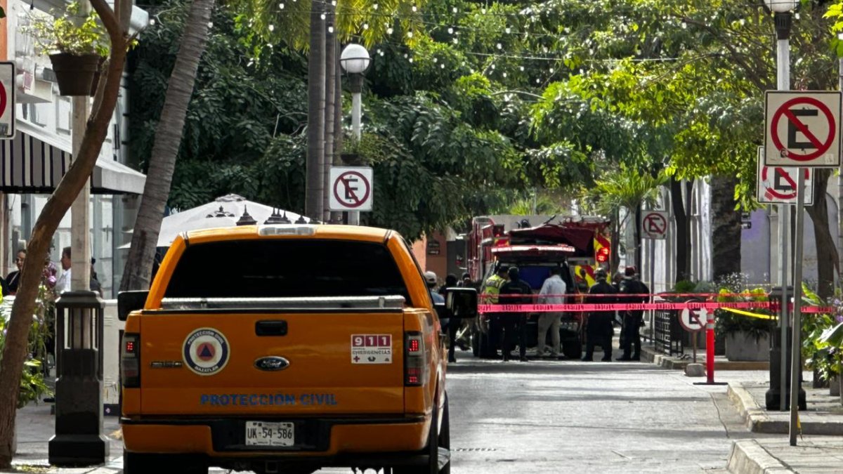fuga de gas en el centro historico de mazatlan