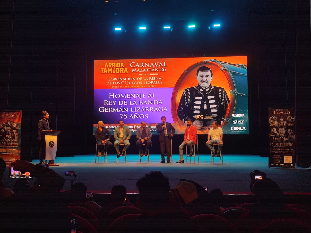 Germán Lizárraga será homenajeado en el Carnaval de Mazatlán