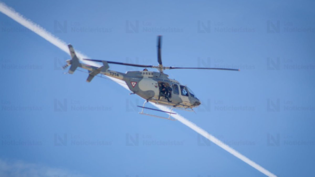 helicoptero en operativo en culiacan sin