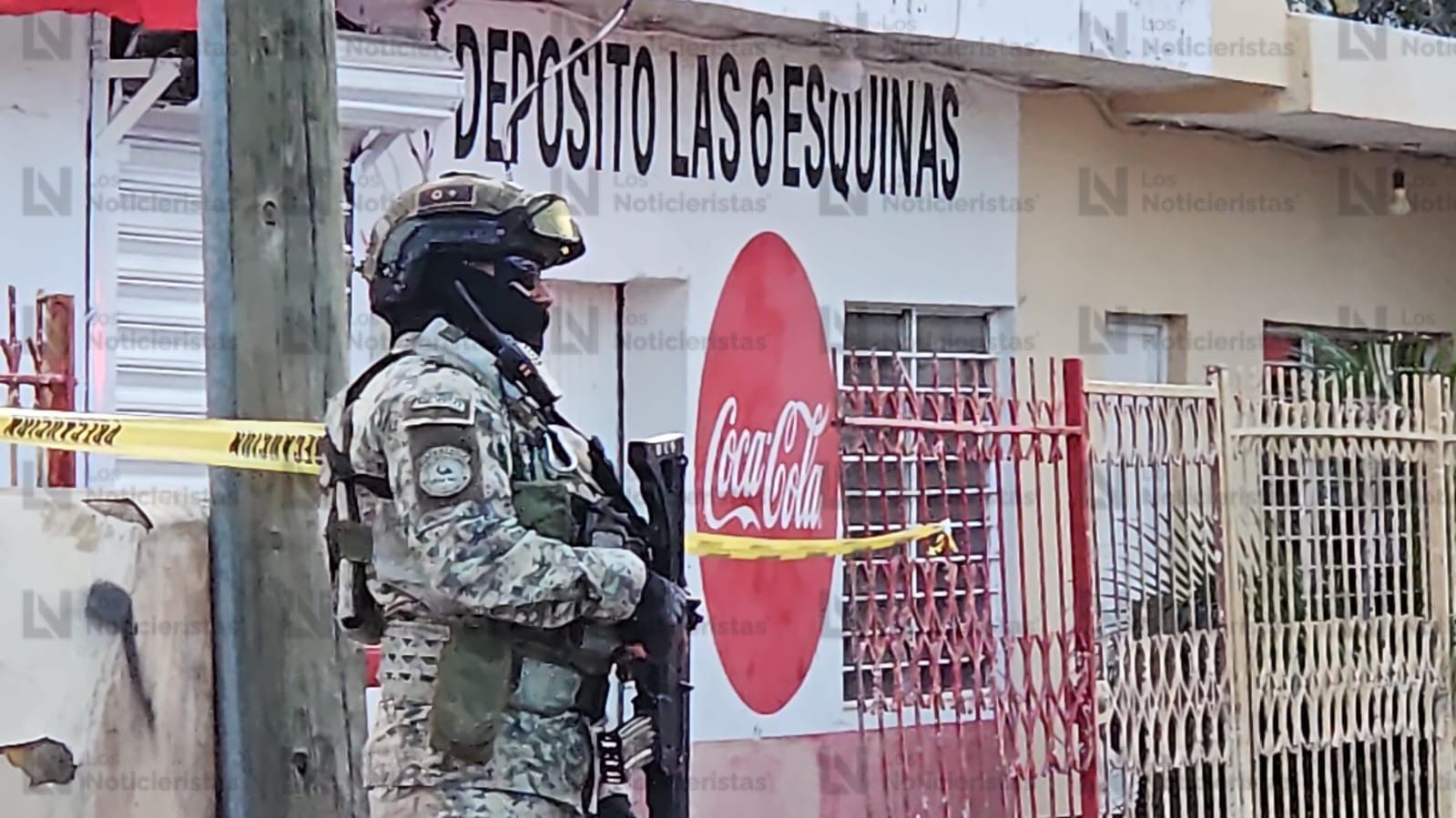 Ejército resguarda expendio donde un hombre falleció y dos fueron baleados en Culiacán