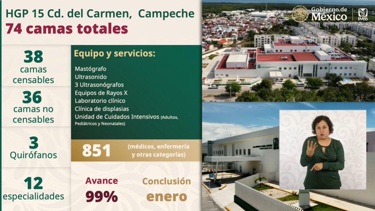 Hospital del IMSS anunciado para 2026
