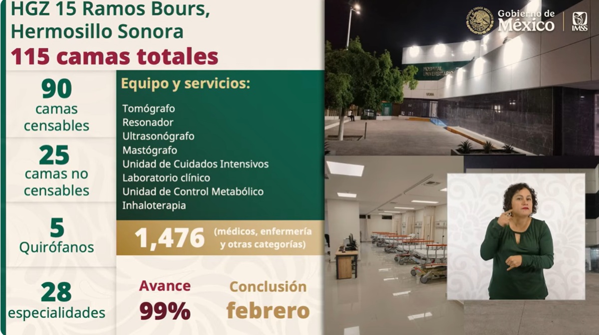 Hospital del IMSS anunciado para 2026