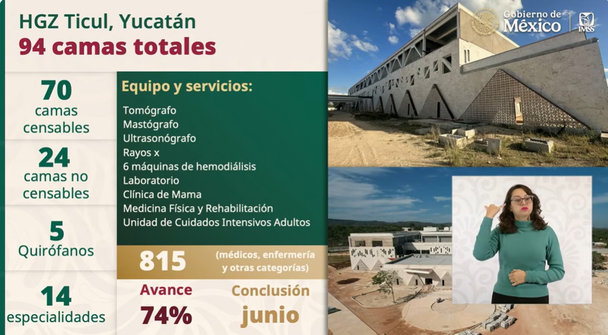 Hospital del IMSS anunciado para 2026