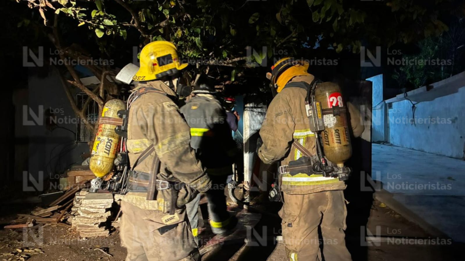 Incendio de carpintería en Los Mochis