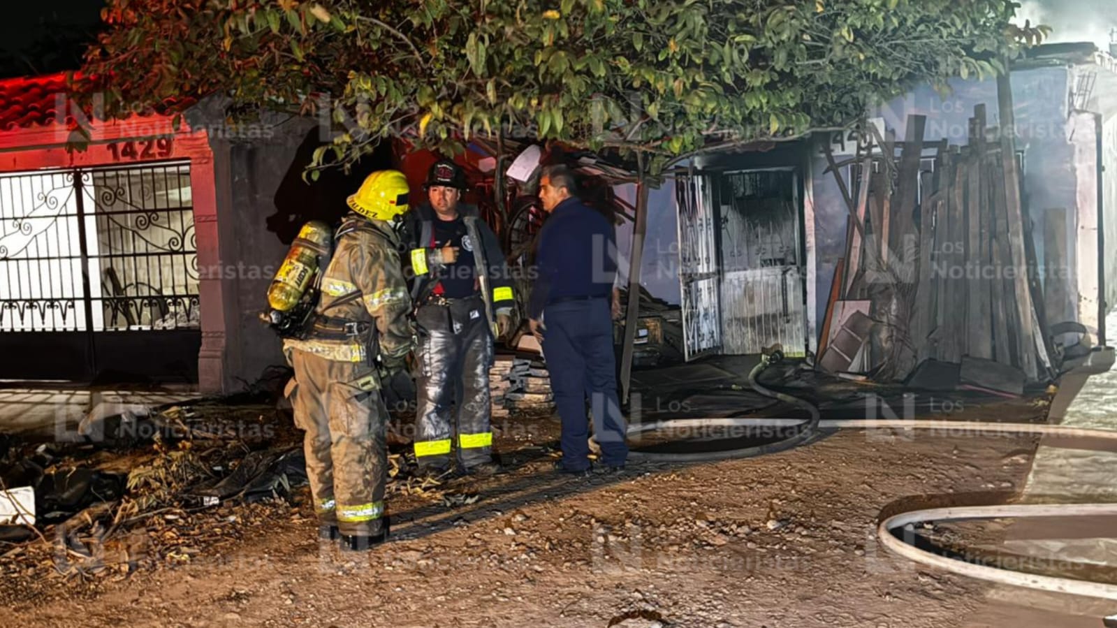 Incendio de carpintería en Los Mochis