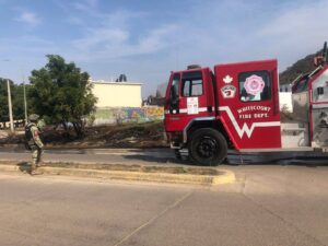 Incendio en lote de Mazatlán