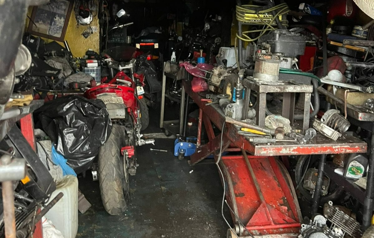 Incendio en taller de motos en Mazatlán