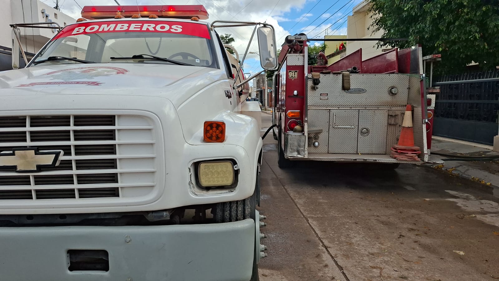 Incendio en vivienda del fraccionamiento San Rafael, en Los Mochis