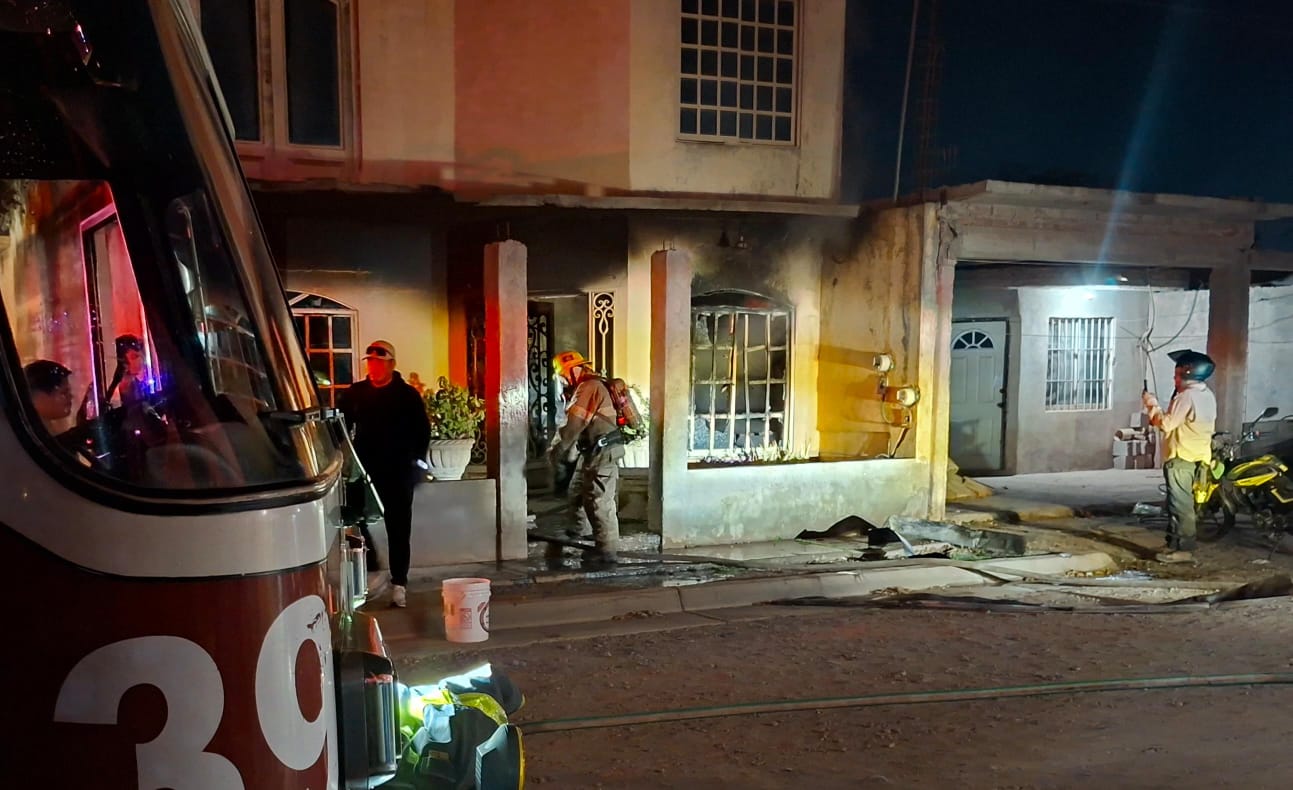 Incendio en vivienda de Los Mochis, Sinaloa
