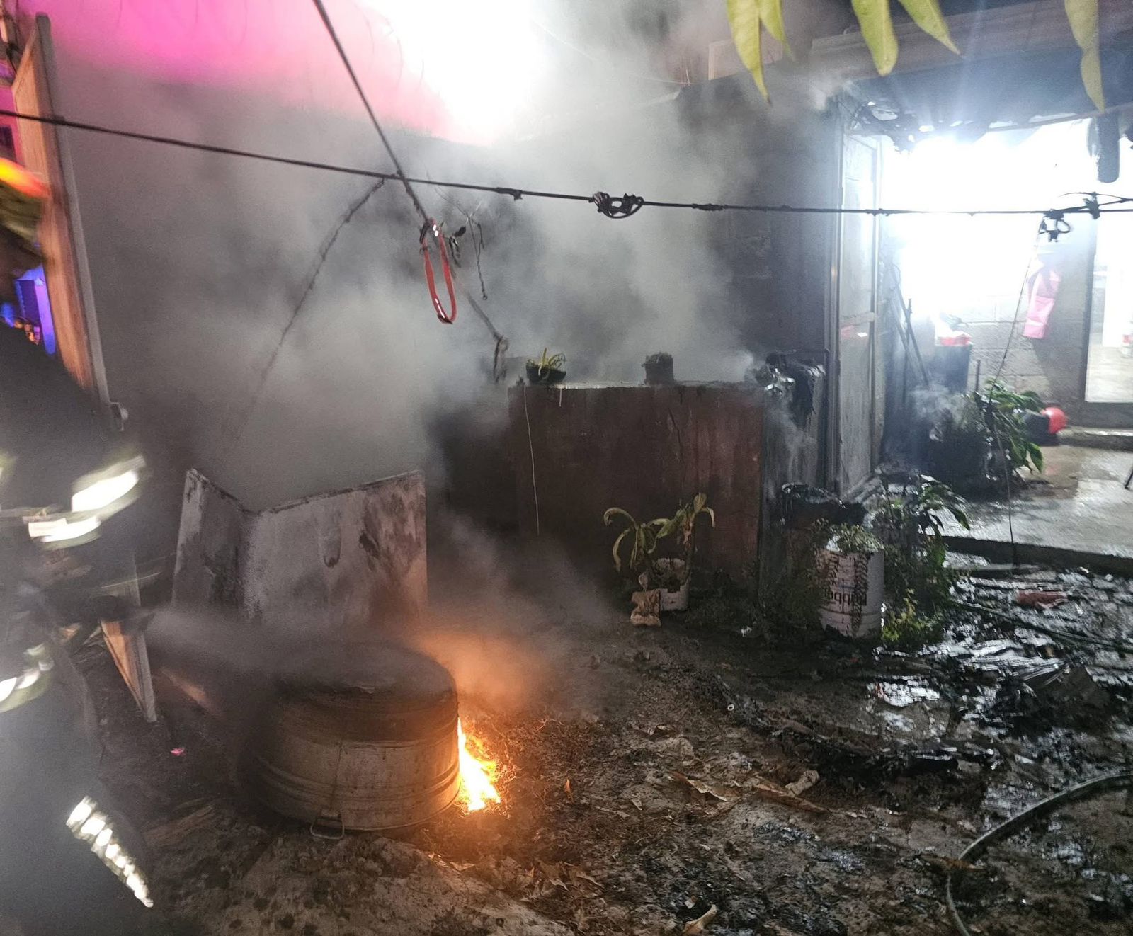 intensa jornada vivio el cuepo de bombero al inicio de este 2026