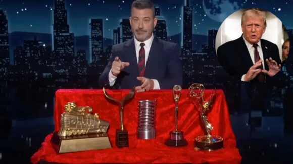 Parodiando a María Corina Machado, Jimmy Kimmel ofrece a Trump los premios de su carrera con esta condición
