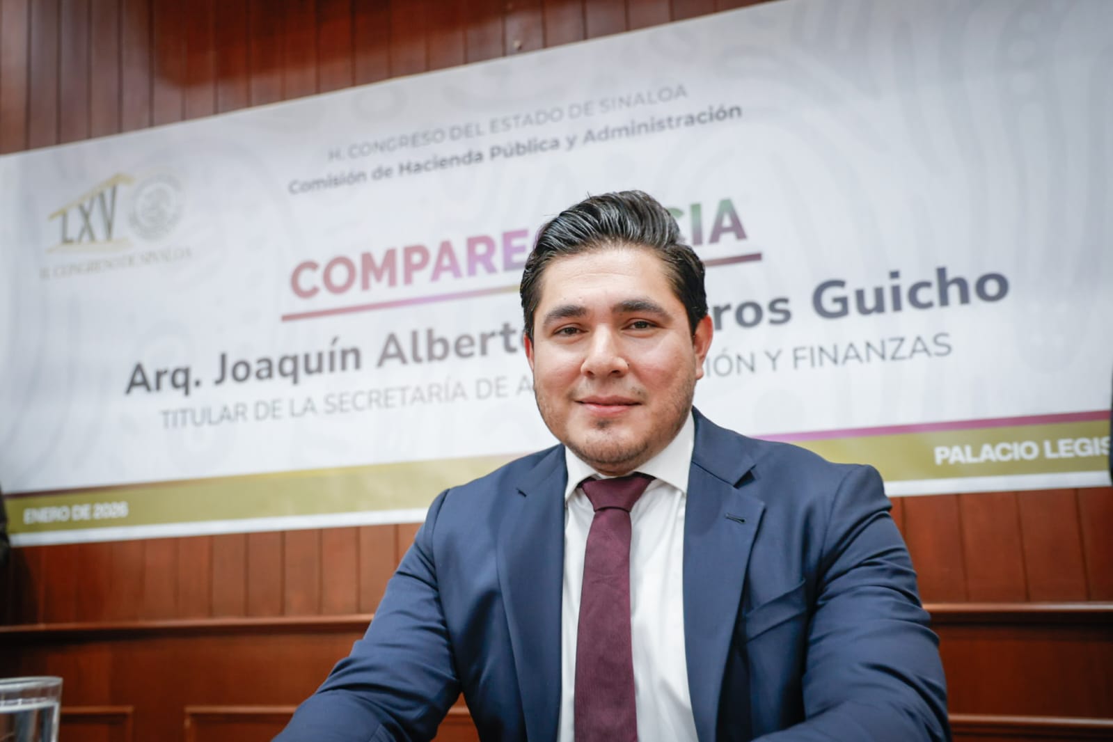 Secretario de Administración y Finanzas del Gobierno de Sinaloa, Joaquín Alberto Landeros Güicho