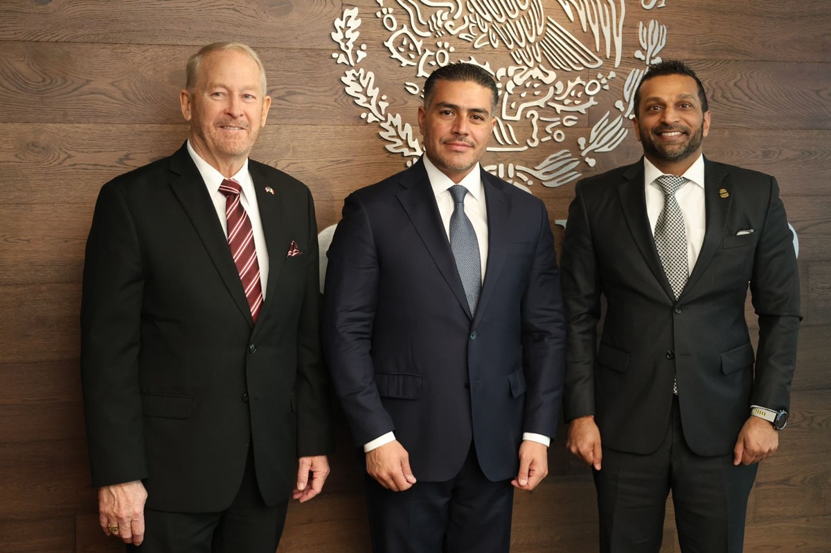 Embajador Ronald Johnson, Omar García Harfuch y Kash Patel
