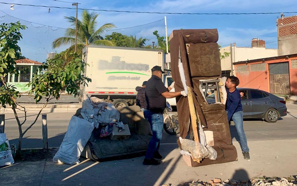 Recolección de basura en el Arroyo Jabalines