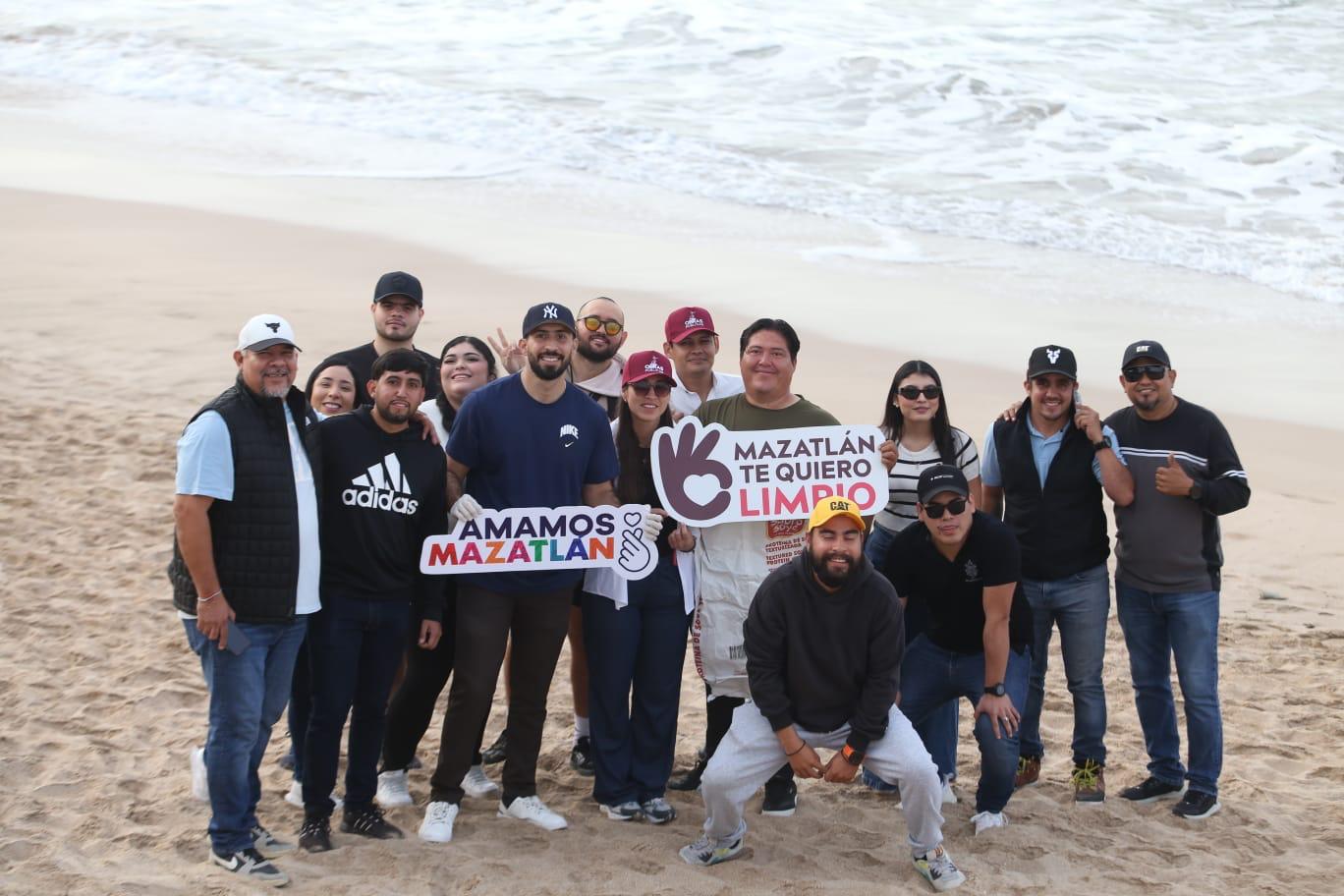 jornada del programa "Mazatlán te quiero limpio" desde el Malecón