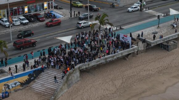 Gobierno y educación encabezan una jornada más del programa “Mazatlán te quiero limpio” desde el Malecón