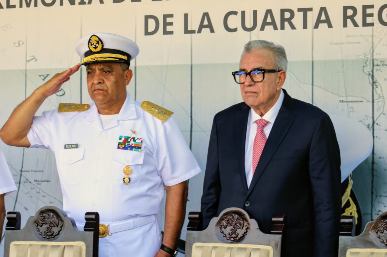 Deja José Reséndiz Sandoval la comandancia de la Cuarta Región Naval en Mazatlán