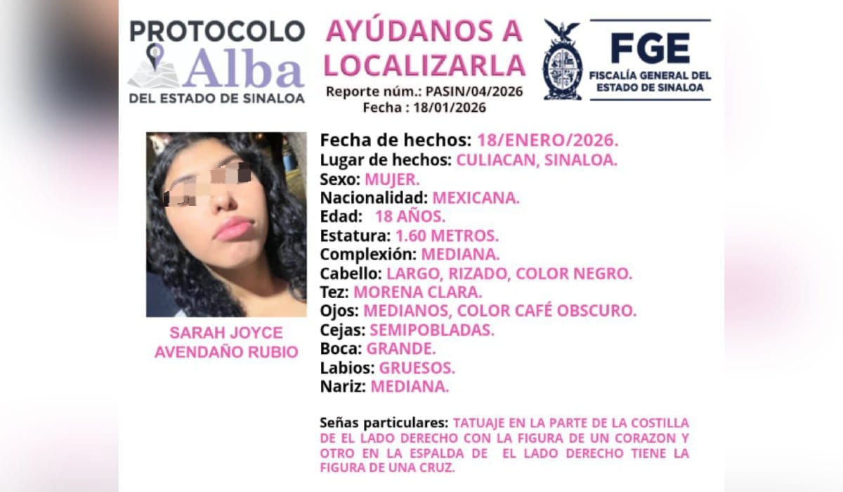 Joven localizada con bien en Culiacán