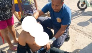 Joven motociclista lesionado en choque en Santa Fe, en Mazatlán