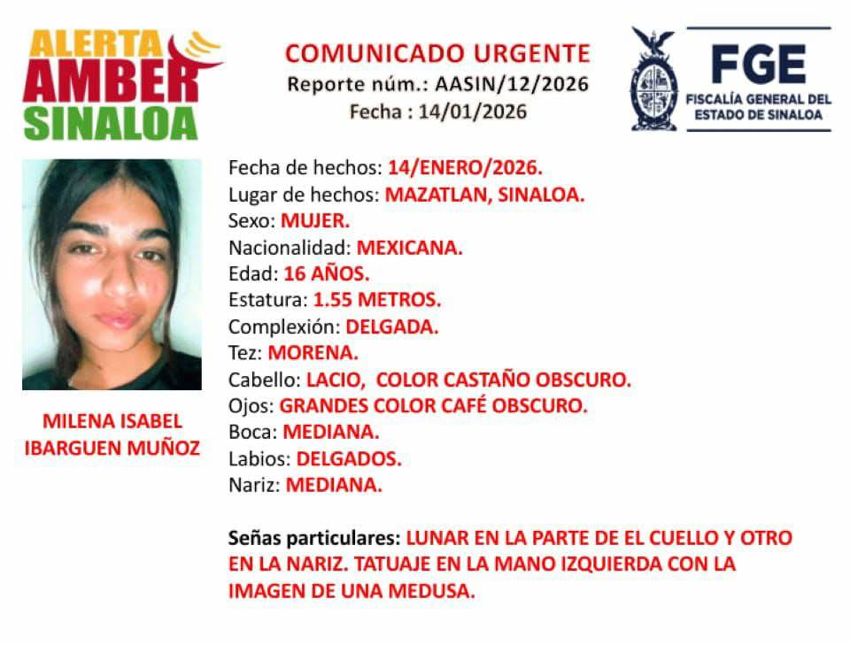 jovencita desaparecida en mazatlan