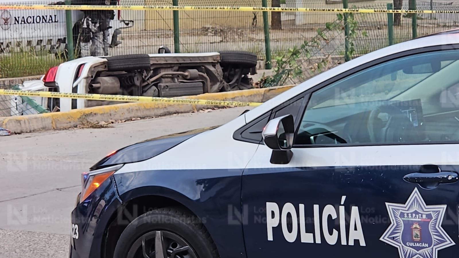 la zona del accidente fue asegurada por las autoridades (