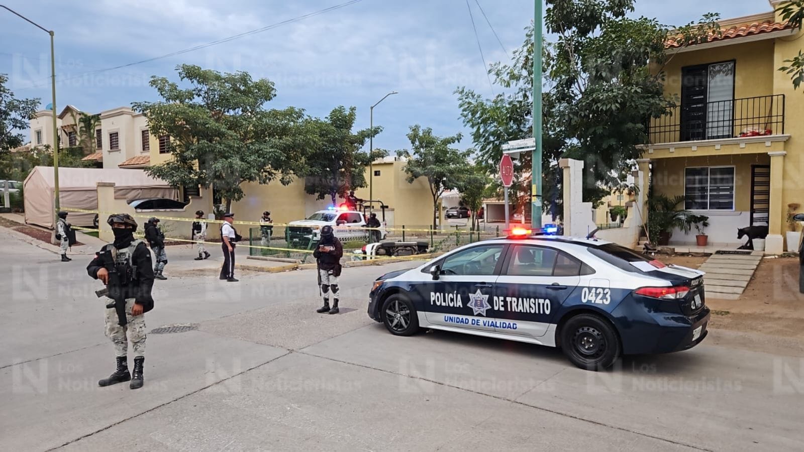 la zona del accidente fue asegurada por las autoridades