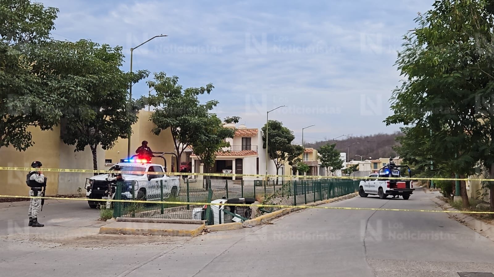 la zona del accidente fue asegurada por las autoridades